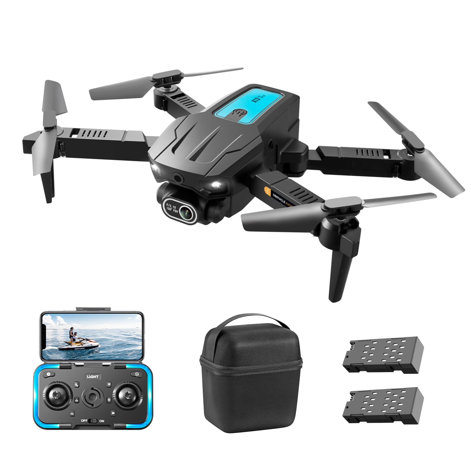 Mini Drone con control remoto y cámara dual 4K plegable sin cabeza ...