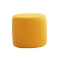 thumbnail image 1 of Reposapiés Taburete Reposapiés Banco Taburete Estable Silla de Asiento Sofá Taburete de té Taburete cilíndrico pequeño para Entrada Dormitorio Oficina amarillo BLESIY Escabel, 1 of 8