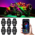 thumbnail image 1 of RGB LED Rock Lights Kits Multicolor ExteriorUnderglow Neon Light Kits For ATV UTV SUV Off Road Auto, 1 of 1