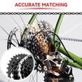 thumbnail image 4 of 6/7/8 Speed Bike Chain, Bicycle Chain 1/2x3/32 Inch Steel Bike Chain MTB Chains Replacement for BMX Road Mountain Bike, 116 Links, Silver, 4 of 9