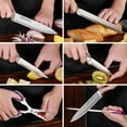 thumbnail image 7 of Dot Pet Purple Gradient Handle Stainless Steel Kitchen Knife Set, 9-Piece, 7 of 7