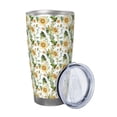 thumbnail image 2 of KLL Bright Sunflowers Print 40oz Stainless Steel Insulated Car Cup with Spillproof Lid - Keep Your Drink Hot or Cold on the Go-Straw Two-piece Set, 2 of 8