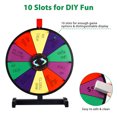 WinSpin 15" Color Prize Wheel 10 Slots Tabletop Spinning Dry Erase ...