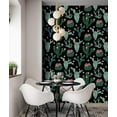 thumbnail image 5 of Cactus Peel and Stick Wallpaper Removable Black/Green/Pink Floral Vinyl Self Adhesive Shelf Liner 17.7in x 9.8ft, 5 of 7