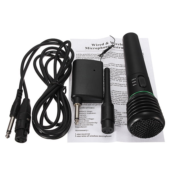 2 In 1 Wired&Wireless Handheld Microphone Speaker Receiver Studio System 2 In 1 Wired&Wireless Handheld Microphone Speaker Receiver Studio System