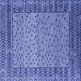 thumbnail image 1 of Ahgly Company Indoor Square Abstract Blue Modern Area Rugs, 6' Square, 1 of 4