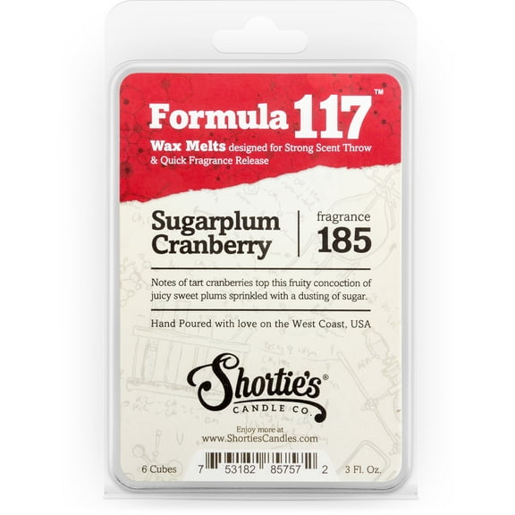 Sugarplum Cranberry Wax Melts - Highly Scented   Natural Oils - Shortie's Candle Company