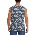 thumbnail image 4 of Pofeuu Turtle Print Men's Muscle T-Shirt, Sleeveless, Muscle Tank, Classic Muscle Tee Top For Men Casual Sleeveless Muscle T-Shirt Trendy Clothes-3X-Large, 4 of 7