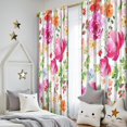 thumbnail image 5 of Blackout Kids Curtains,Pioneer Flower Floral Print Pattern Childrens Insulated Curtains Set Of 2,Bedroom Essentials,Toddler Room Decor 52"x84", 5 of 5