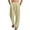 Khaki, variant on Linen Men Pants Elastic Waist Drawstring Pants for Men Casual Beach Men Pants with Pocket