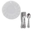 thumbnail image 3 of Juego De 2 Platos De De Para Muebles De Decoración De 1/12 Yotijar  Plato de casa de muñecas, 3 of 7