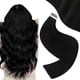 thumbnail image 1 of Extensiones de cabello con cinta Easyouth, extensiones de cabello humano negro con cinta en extensiones, extensiones de cabello negro azabache, cinta en cabello humano, 20 pulgadas, 50g, 20 unidades, 1 of 5