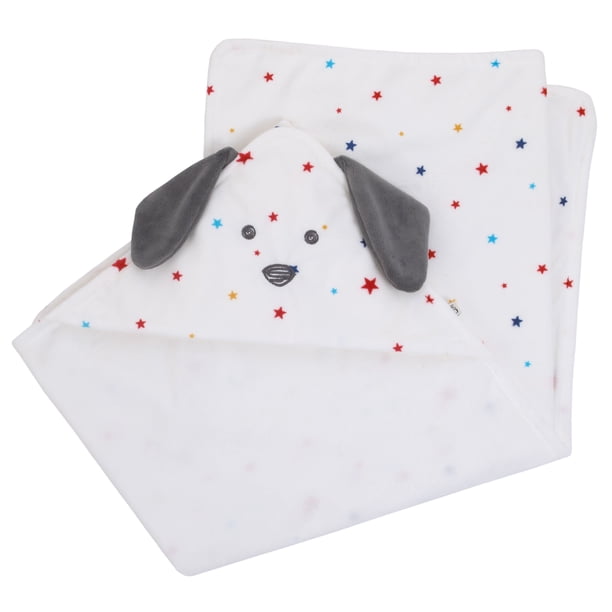 ED Ellen DeGeneres Doodle Dog Hooded Blanket, Puppy Hood with Multi