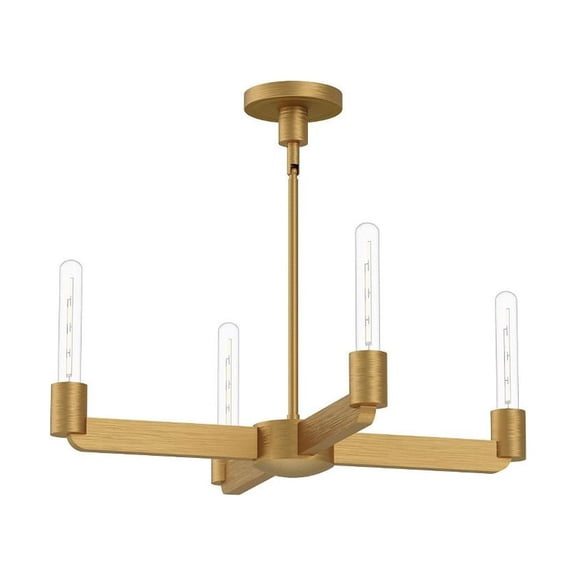 CH607225AG-Alora Lighting-Claire - 4 Light Chandelier-3.25 Inches Tall and 25 Inches Wide-Aged Gold Finish