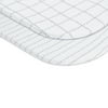 Petit Classics, 2 Pack Bassinet Sheets, 100% Cotton - Grey Dotted Stripes and Grey Grid Lines