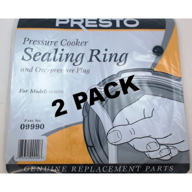 2 Pk, Presto Pressure Cooker Sealing Ring Gasket For Model 0136705