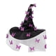thumbnail image 4 of Sombrero de bruja de Halloween ligero para mujer, ideal para cosplay, fiestas, festivales y más. Púrpura, 4 of 9