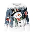 thumbnail image 4 of Christmas Sweatshirt for Women Funny Santa Claus Graphic Pullover Tops Casual Long Sleeve Crewneck Xmas Shirt, 4 of 4