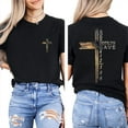 thumbnail image 2 of God So Loved the World 2 Sides T-Shirt, Christian Cross Graphic Tee with John 3:16 Bible Verse, Faith-Based Religious Shirt for Men and Women, 2 of 7