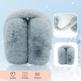 thumbnail image 3 of Foldable Ear Muffs for Women Cold Weather Fluffy Earmuffs Winter Warm Headband Cute Slouchy Ear Warmers, 3 of 5