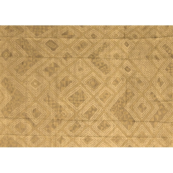 Ahgly Company Indoor Rectangle Abstract Brown Modern Area Rugs, 6' x 9'