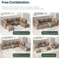 thumbnail image 3 of NYBOPAVIS Modular Sectional Sofa, 8 Seat Modular Sectional Sofa with Storage, Faux Leather Waterproof Sofa for Living Room, 3 of 9