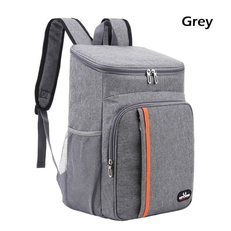 20L Large Keeping Fresh Drink Storage Picnic Insulation Backpack Cooler Bag Refrigerator Box Thermal Food Bag GREY