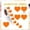 Orange, variant on Bwiyojiz Stickers Count 500pcs Blank Self-adhesive Roll Heart-shaped 500 Labels/roll, Gifts for Mom, Purple