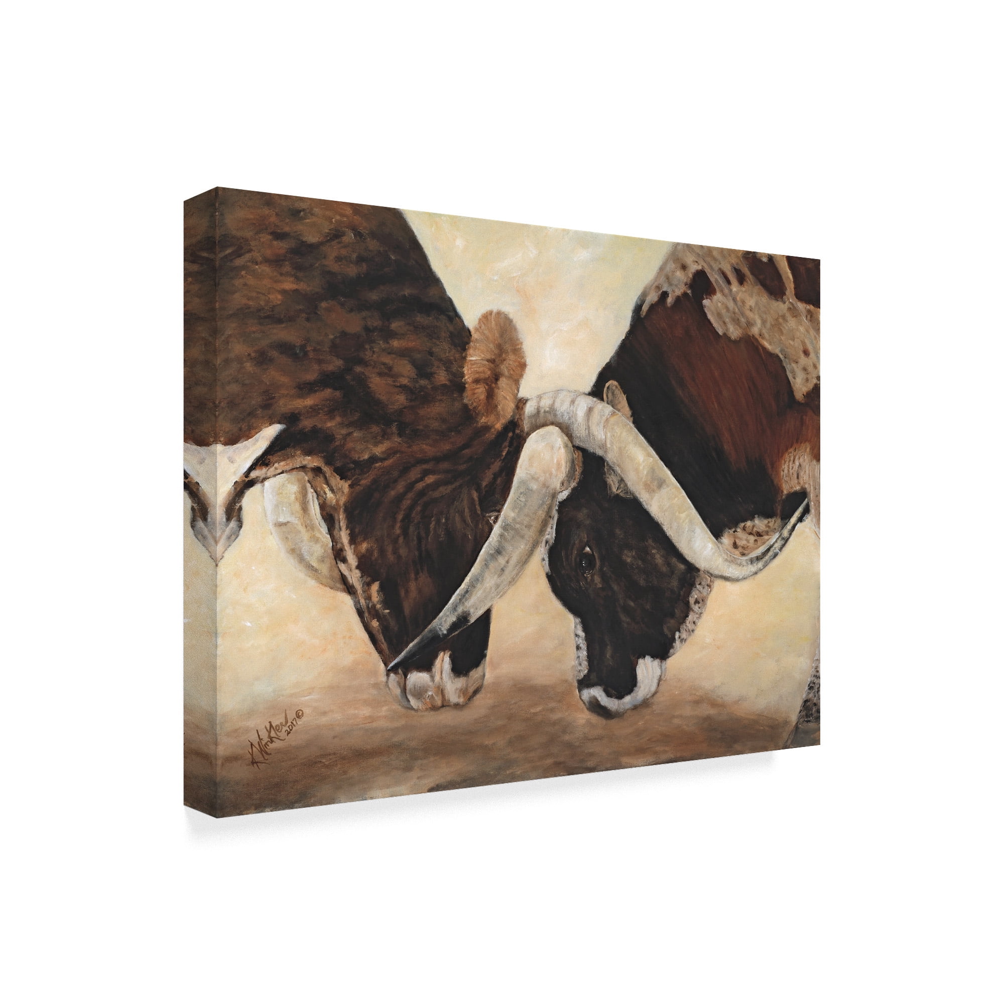 Trademark Fine Art 'Hook em Horns I' Canvas Art by Kathy Winkler