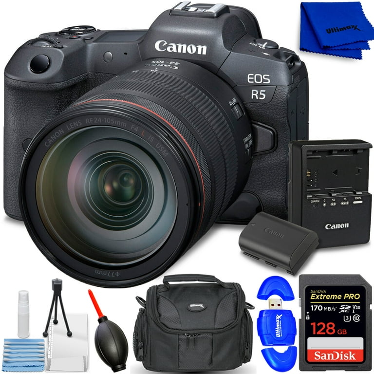 Canon EOS R5 Mirrorless Digital Camera with RF 24-105mm f/4L IS USM Lens