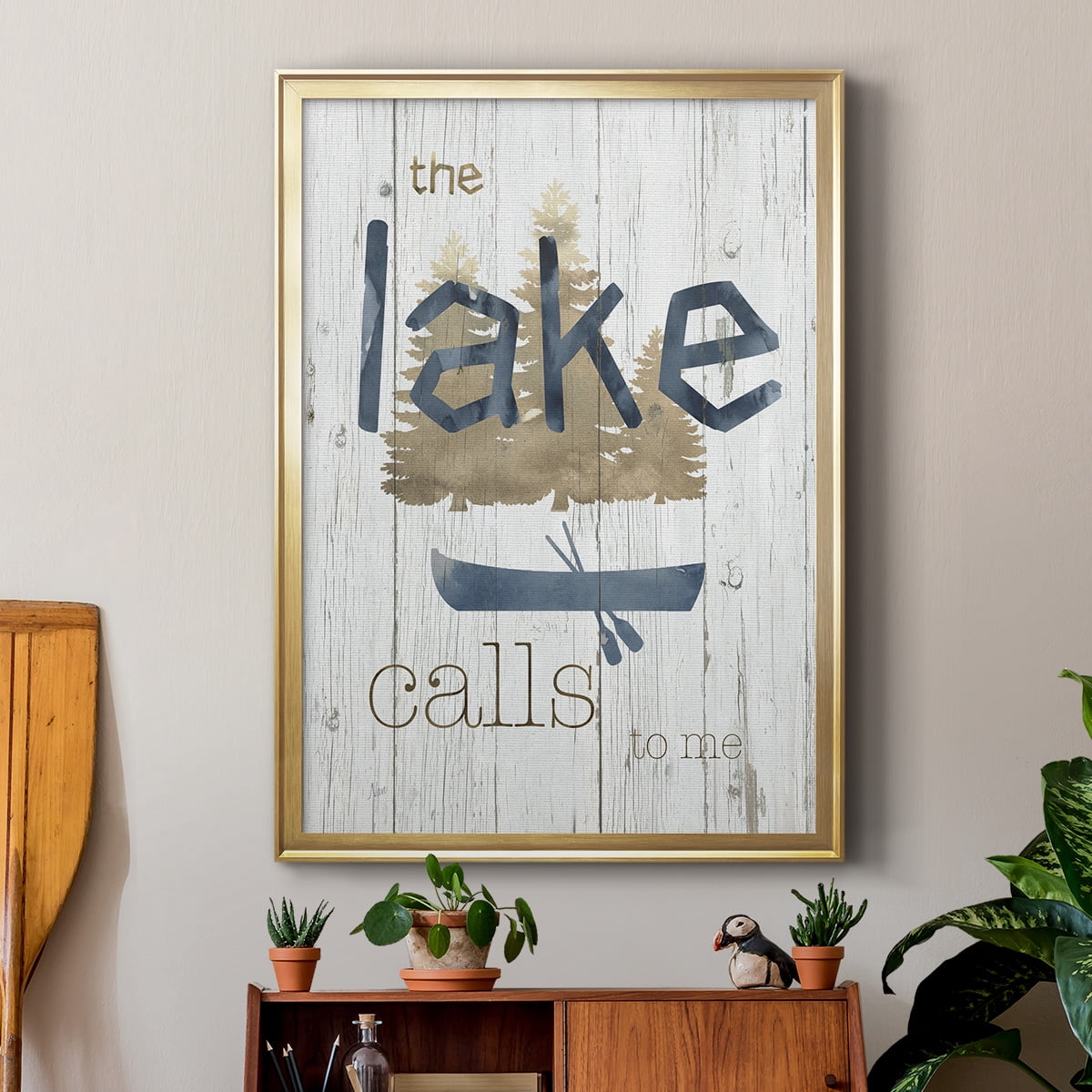Lake Calls Me Premium Classic Framed Print - Ready to Hang