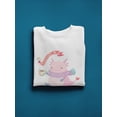 thumbnail image 3 of Cute Dinosaur Axolotl Graphic Sweatshirt Women -Image by Shutterstock, Female Large, 3 of 4