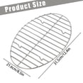 thumbnail image 3 of 12 Inch Oval Stainless Steel Grill Rack, Chicken Grill Drain Rack, Oven Baking Cooling Rack for BBQ Air Fryer Roasting, 3 of 6