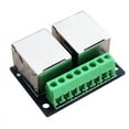 thumbnail image 5 of 4PCS RJ45 Ethernet Dual Female Terminal Breakout Board,3.5mm Pitch Connector Board Shielded Network Adapter Terminal, 5 of 7