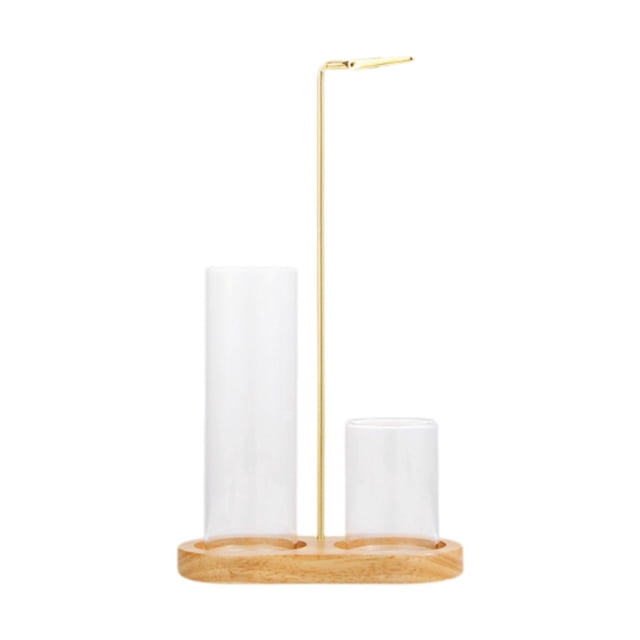 Soportista de incienso para palos anti cenizas volando fáciles de usar con elegantes decoración del hogar conveniente, única para habitaciones para Color de madera