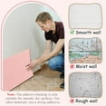 thumbnail image 6 of QZS Portable Soft Upholstered Wall Panel,1pack of Pink DIY Foam Headboard Panel,Decorative Wall Cushion Sticker for Bedroom,78.7x15.75x0.47In, 6 of 6