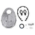 thumbnail image 1 of Cubierta de cadena de distribución para Chevy SBC Small Block 265 283 305 327 350 383 Motores Kit de cubierta de cadena de distribución de aluminio pulido con juntas y tornillos, 1 of 6