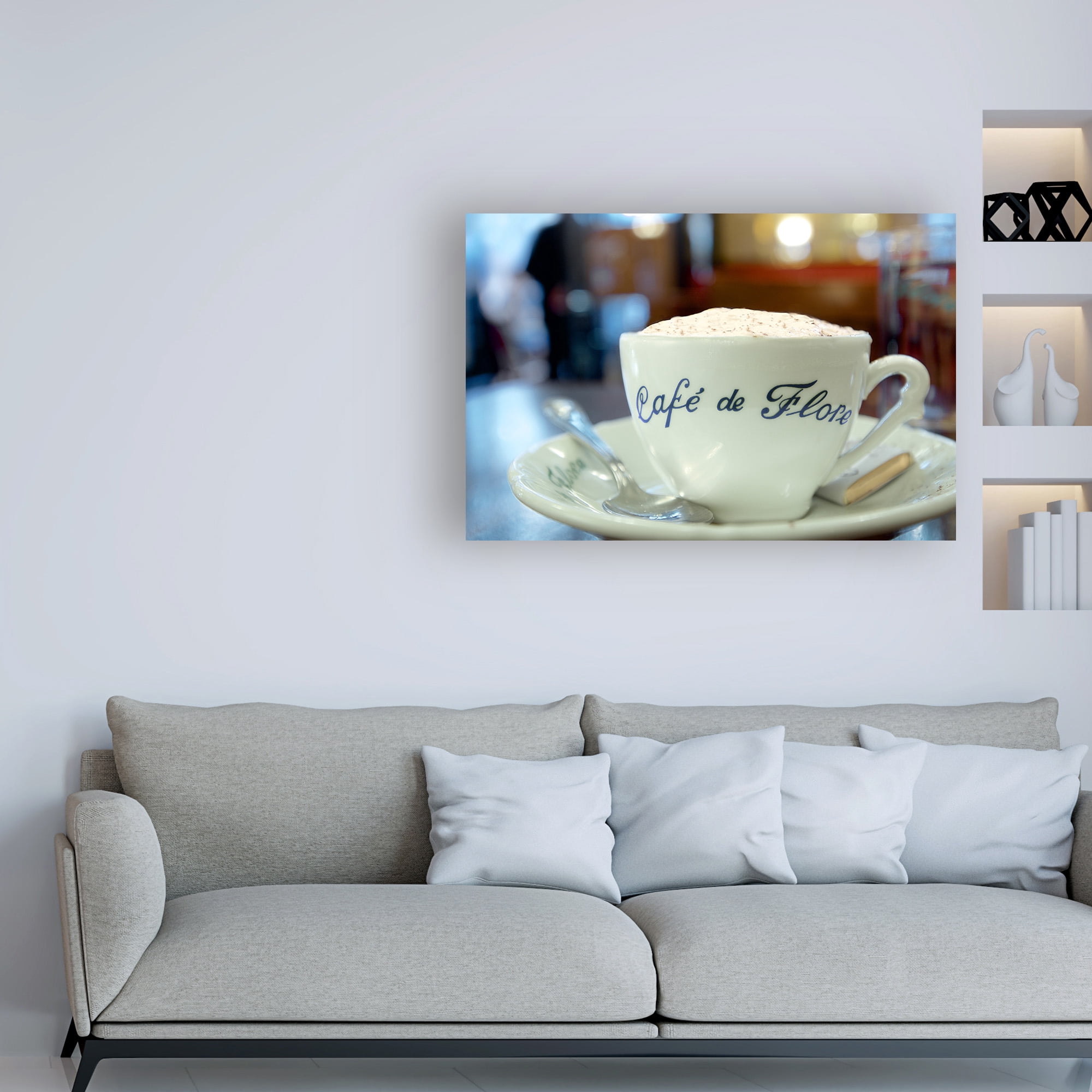 Trademark Fine Art 'Cafe de Flore' Canvas Art by Alan Blaustei
