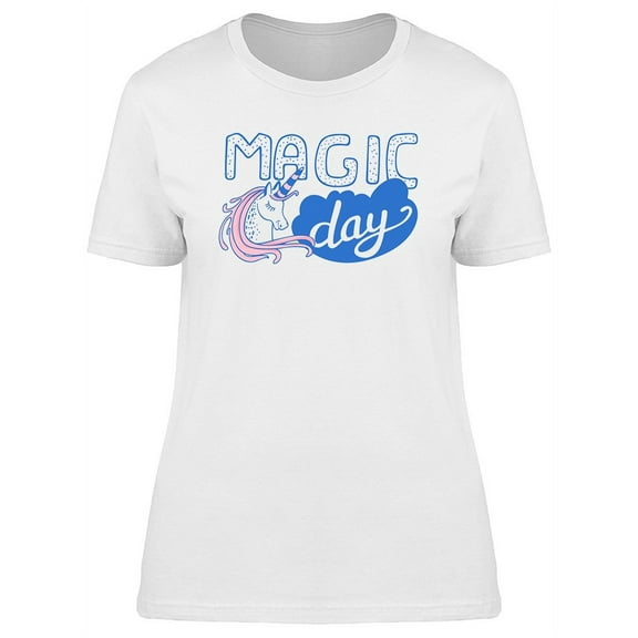Unicorn Magic Day Fantasy Design T-Shirt Women -Image by Shutterstock, Female x-Large