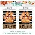 thumbnail image 6 of Fall House Flag 28 x 40 Inch Double Sided Dog Paw Black Stripes Autumn Leaf Holiday Welcome Yard Burlap Large Flag Seasonal Outside Mailbox Outdoor Decoration, 6 of 6