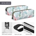 thumbnail image 4 of Disketp Tropical Flamingo Estuche de Lápices de Cuero con Cierre, Estuche Compacto para Papelería, Bolígrafos y Accesorios Pequeños, 4 of 7