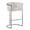 Cream, variant on Pink Velvet Counterheight Chair (Single) with Silver Metal Chrome Base
