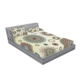 thumbnail image 2 of Ambesonne Colorful Fitted Sheet & Pillow Sham Set, Oriental Round Motifs, Full, Multicolor, 2 of 2