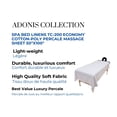 thumbnail image 2 of Linge de Lit Spa TC-200 Coton-Poly Percale Drap de Massage 50"x100 Pouces Blanc 4/Pack, 2 of 5