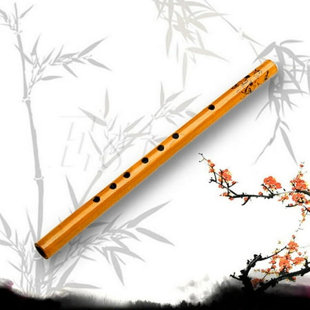 - Traditional Long Bamboo Flute Clarinet 7 Holes 9.4inch for Music Lover and Beginner Student