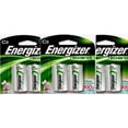 thumbnail image 1 of 3 - Energizer Rechargeable C Nimh Batteries 2 Pack, 1 of 1