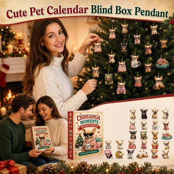 LLJH 2027 Animal Advent Calendar with 24 Day Countdown Ornaments for Christmas Countdown Decor