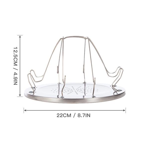 Rupoun Folding Camping Stove Toaster Stainless Steel 4 Slice Bread Outdoor Portable Toaster for BBQ Picnic