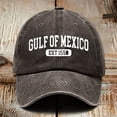 thumbnail image 2 of Vintage Print Washed Cap For Men And Women Adjustable Unisex Baseball Hat, 2 of 3