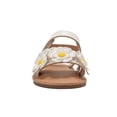 thumbnail image 6 of bebe Toddler Girl's Sandals – Fashion Flat Sandals, Cute Summer Shoes for Little Girls with Flower and Braided Strap, 6 of 11